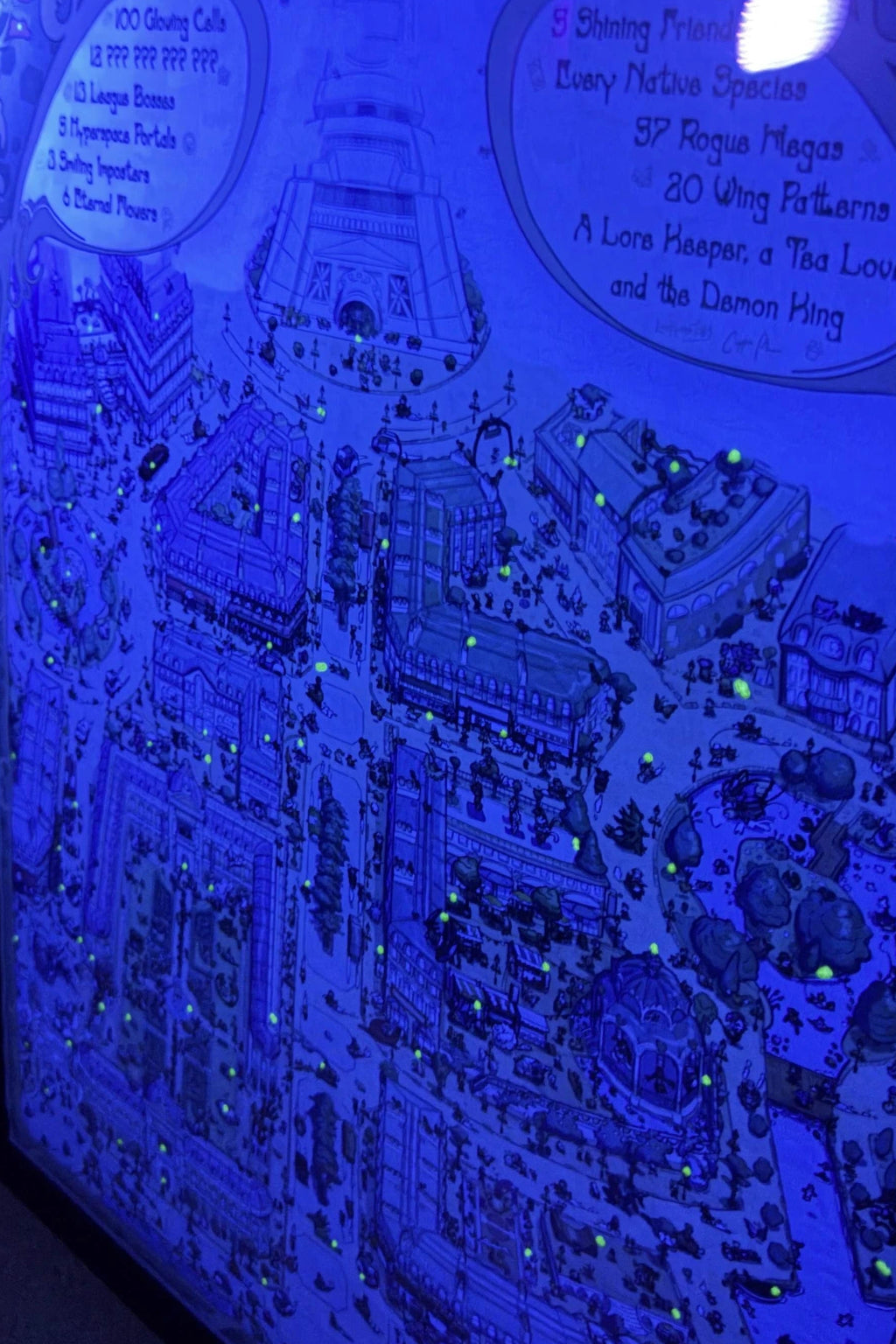 The City of Light - GLOW IN THE DARK Dark A1 Poster Art!